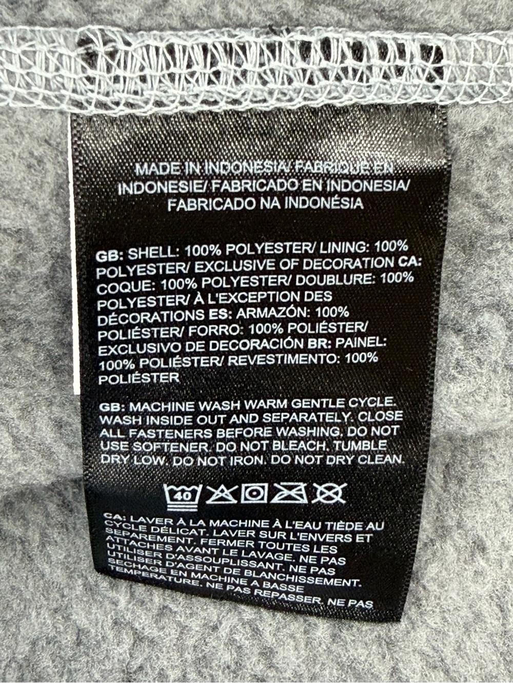 The North Face Women's Sweater Fleece Full Zip Jacket Gray Heather Large NWT - Picture 7 of 13